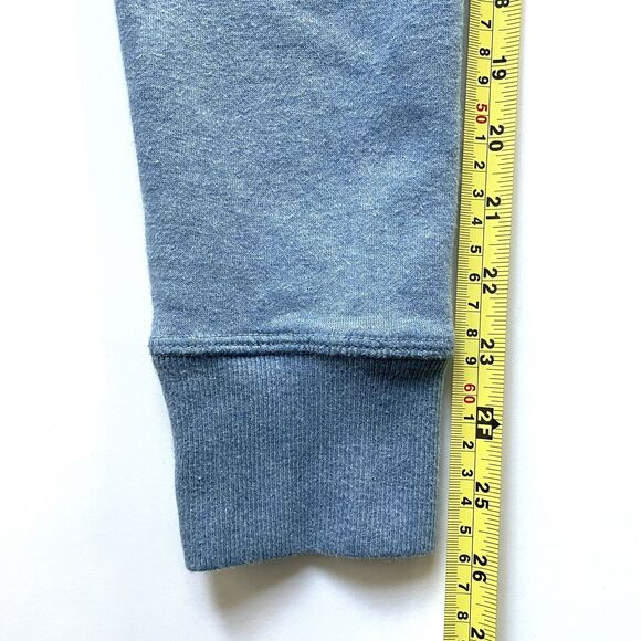 PrAna Men’s Organic Cotton Recycled Poly Blend Sweatshirt Light Blue - Picture 10 of 10